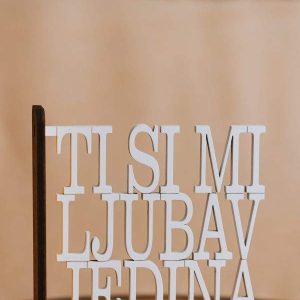 Držač za knjige Ti si mi ljubav jedina